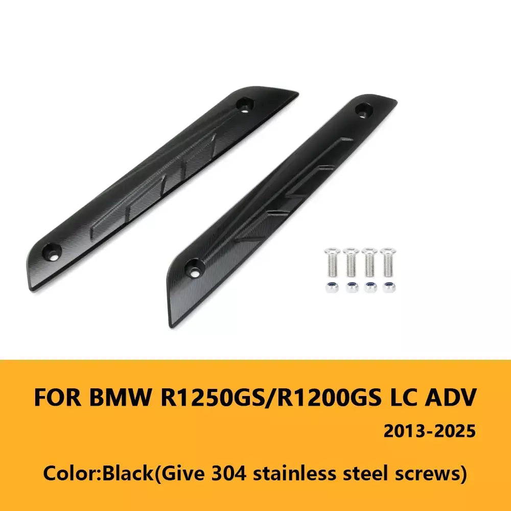 Kit de suporte de tira pára-brisas r 1200 1250 gs aventura 2013-2025 motocicleta pára-brisa guarnição de alumínio para bmw r1200gs r1250gs adv