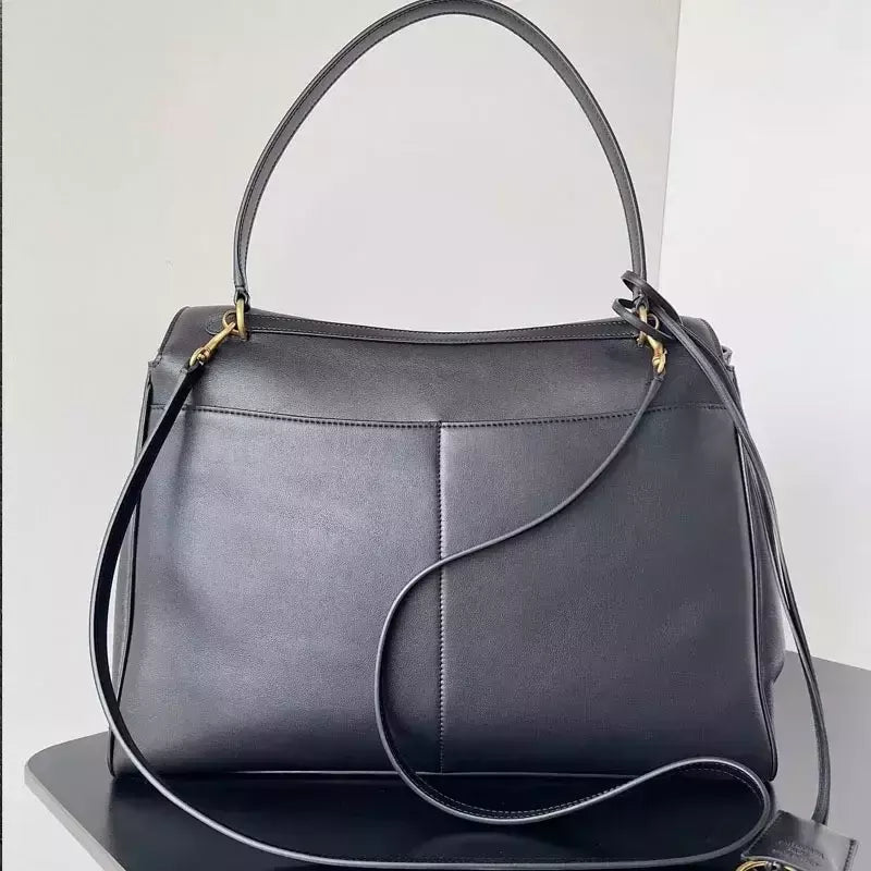Sacola de letra sólida de grande capacidade, bolsa versátil, bolsa de compras feminina, bolsa de trabalho, classe estudantil, axilas