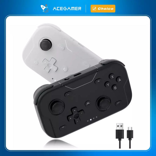 AceGamer Pocket Game Controller Portátil Hall Joysticks 1000Hz Bluetooth Gamepad para Switch/Switch2/Android/iOS/PC/Steamdeck