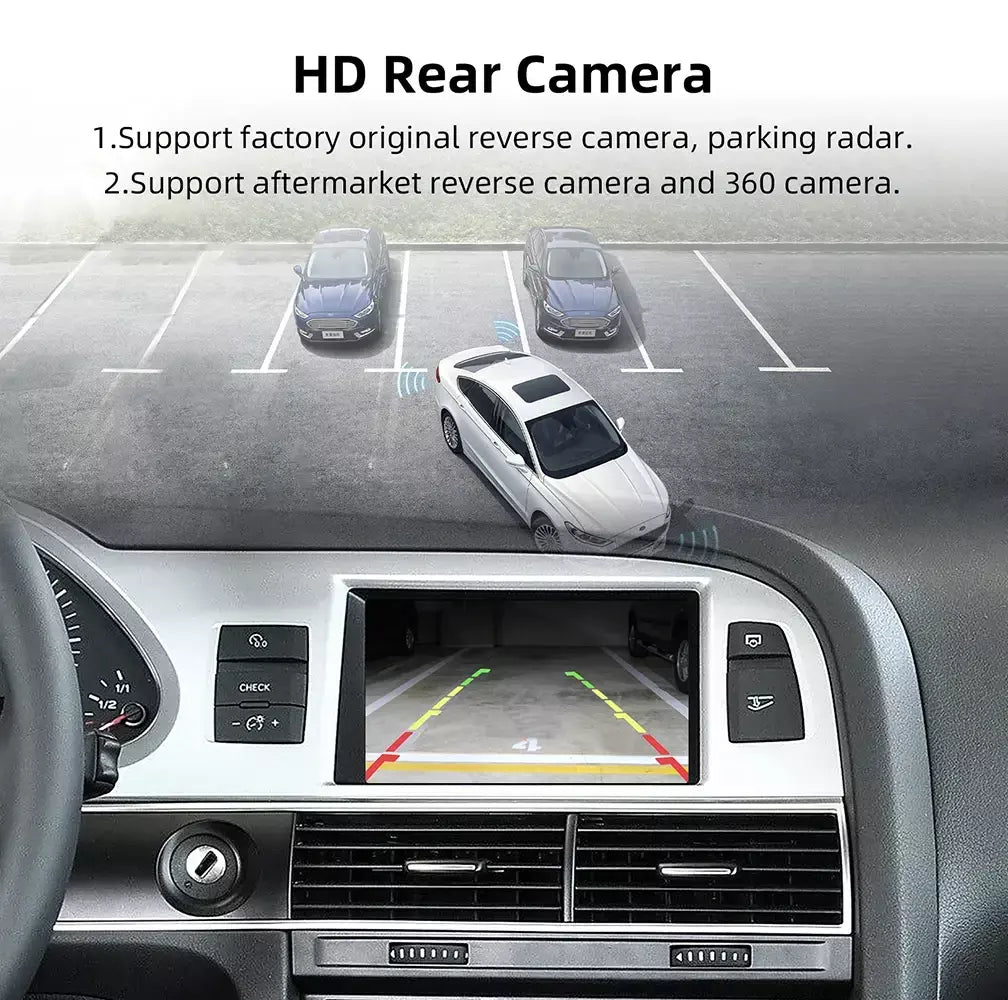 Anyfar carplay sem fio para audi a6 q7 2009-2015 mmi 3g android auto espelho link airplay câmera reversa acessórios multimídia
