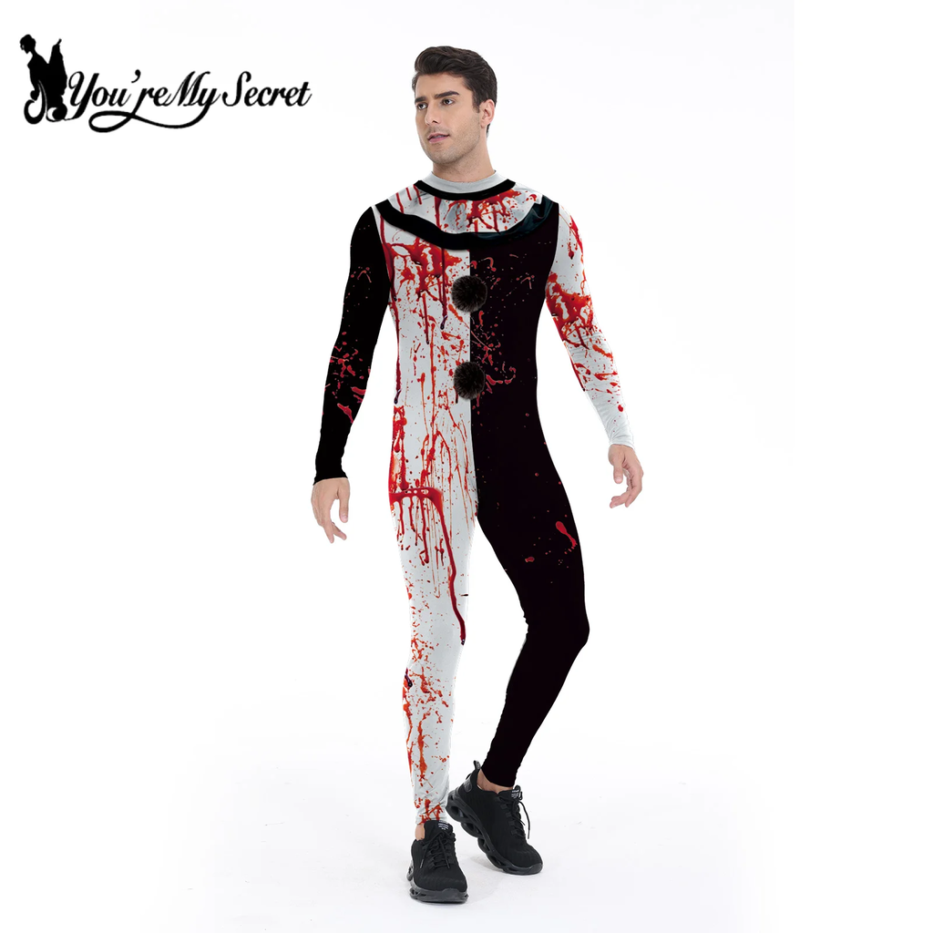 My Secret Art The Clown Cosplay Costume para meninos e meninas, Terrifier 3, Halloween Party Dress, Superhero Costume, Zero Bodysuits