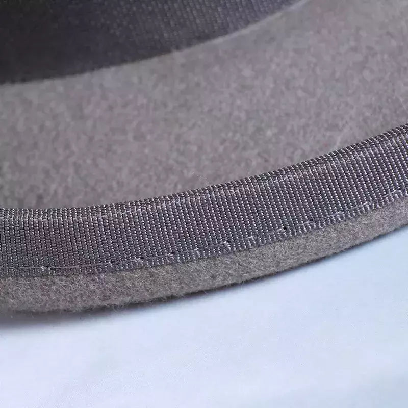 Chapéu Fedora liso unissexo de lã, Chapéu alto de homem, Boné mágico, Cinta cilíndrica, Steampunk, Versátil, Panama, Mágico, Cavalheiro, 2024