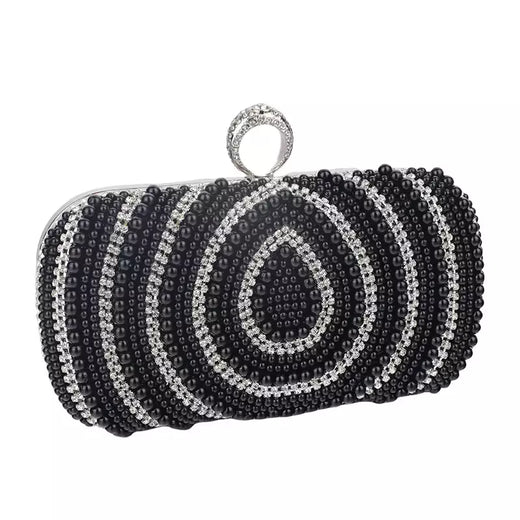 Bolsa elegante de strass para mulheres, bolsas de noite de luxo femininas, elegante bolsa pérola, festa de casamento nupcial, bolsa designer, nova
