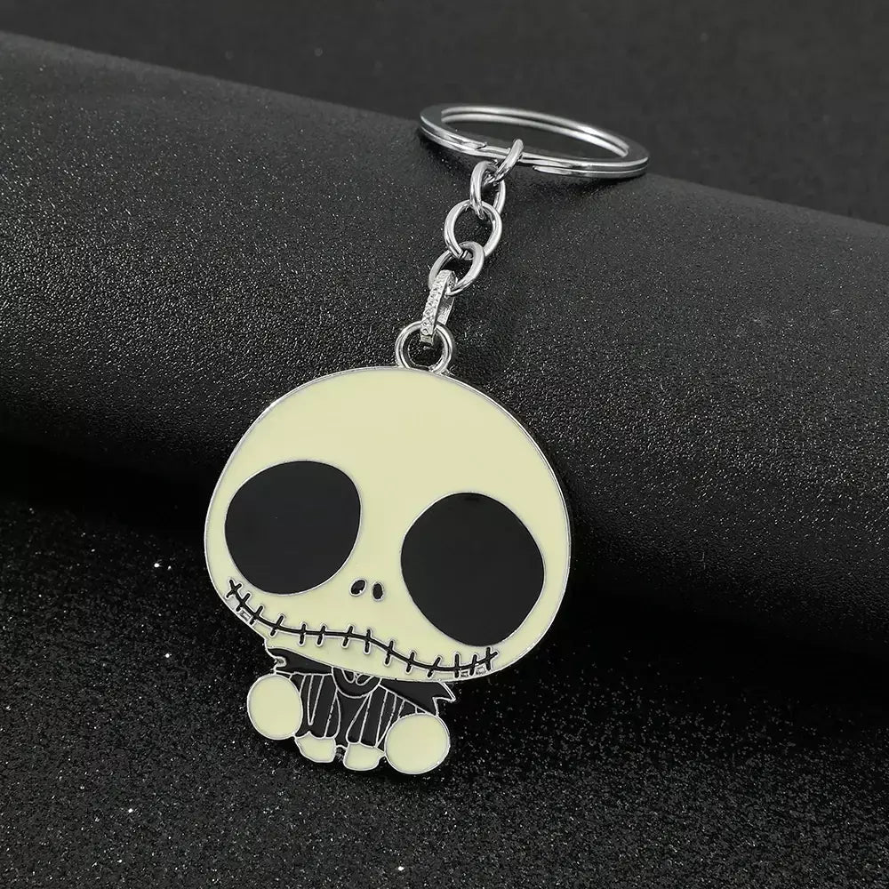 Disney o pesadelo antes do natal chaveiro filme figura jack skellington chaveiros masculino férias jóias acessórios