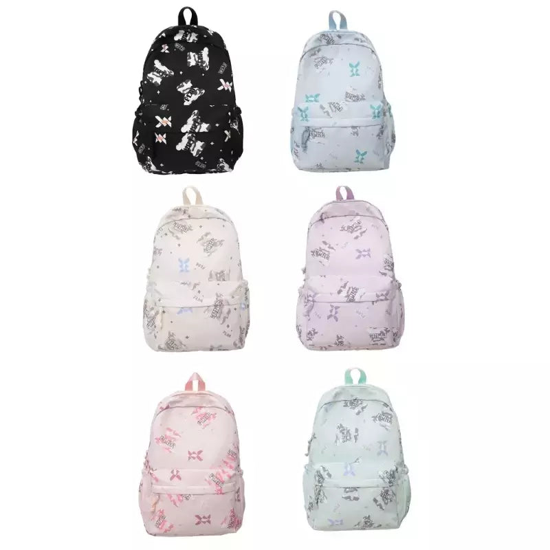 Mochila viagem para mulheres meninas mochila capacidade mochila escolar mochila adorável com estampa urso