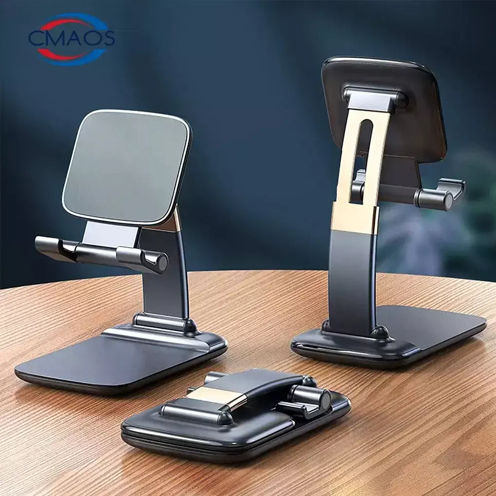 Suporte de telefone móvel de mesa de metal dobrável para ipad iphone 13 x smartphone suporte tablet mesa celular suporte portátil