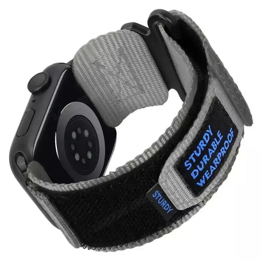 Banda de tecido de nylon para Apple Watch, compatível com as séries 9, 8, 7, 6, 5, 4, SE, Ultra2, 3, projetada para caber, 49mm, 42mm, 44 milímetros, 45 milímetros, 38 milímetros, 40 milímetros, 41 milímetros