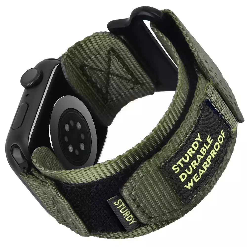 Banda de tecido de nylon para Apple Watch, compatível com as séries 9, 8, 7, 6, 5, 4, SE, Ultra2, 3, projetada para caber, 49mm, 42mm, 44 milímetros, 45 milímetros, 38 milímetros, 40 milímetros, 41 milímetros