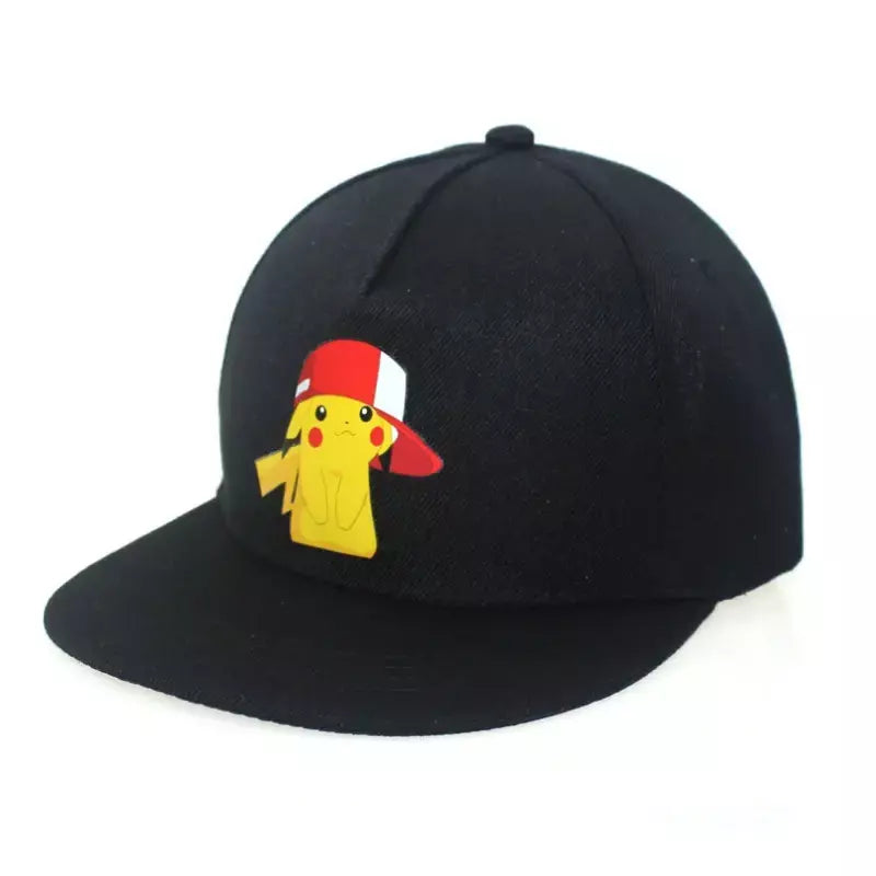 Anime figura pokemon boné de beisebol pikachu chapéu ajustável pokemon cosplay hip hop dos desenhos animados chapéus adultos menino menina crianças presentes aniversário