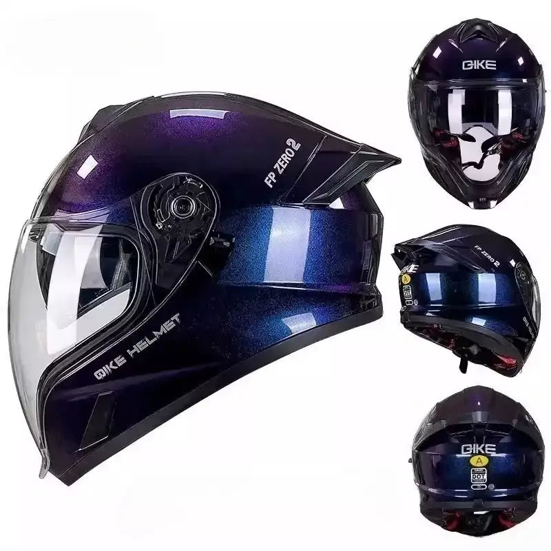 Qike fp02 capacete da motocicleta flip up capacete qike fp02 viseira qike prats dupla viseira casque moto bicicleta de rua viseira longa casco moto