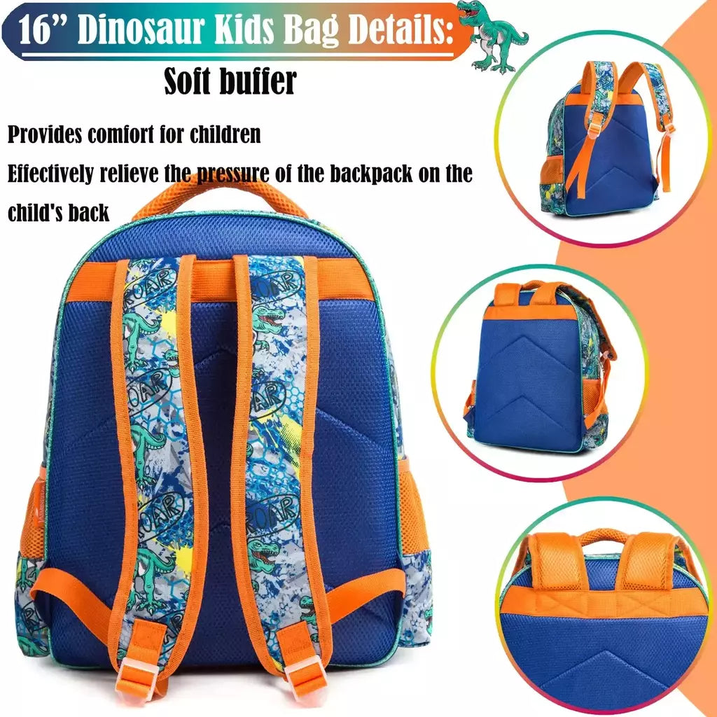 Bikab-Mochila Astronauta para Meninos, Mochilas Escolares, Bookbag para Crianças, Dinossauros, Kawaii, Novo Estilo