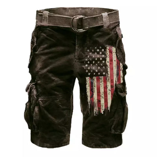 Calça masculina solta de algodão cargo, shorts casuais para esportes ao ar livre, confortável, tamanho grande, níquel, verão
