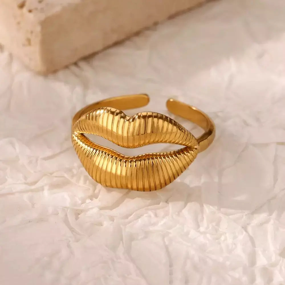 Anéis geométricos de zircônia de aço inoxidável para mulheres luxo mau olhado cor dourada ajustável na moda casamento estética jewerly presente