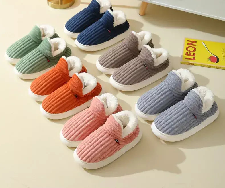 Pallene novos chinelos de pele para mulheres homens inverno peludo moda quente tornozelos de pelúcia aconchegante slides para casa interior sola macia sapatos de algodão