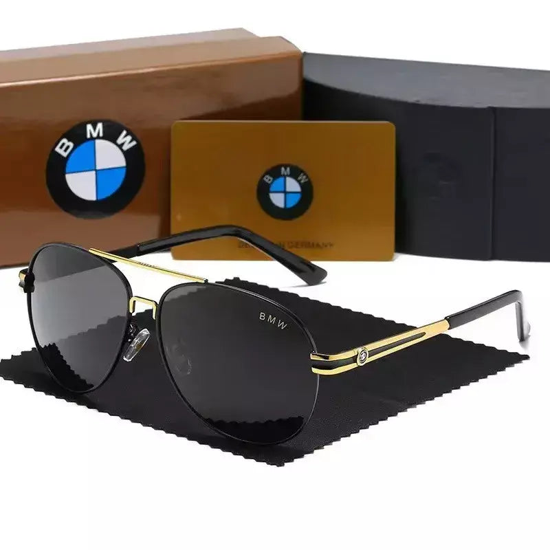 Bwm luxo polarizado óculos de sol masculino uv400 anti-reflexo retro vôo óculos de sol condução ciclismo pesca caminhadas ao ar livre óculos de sol