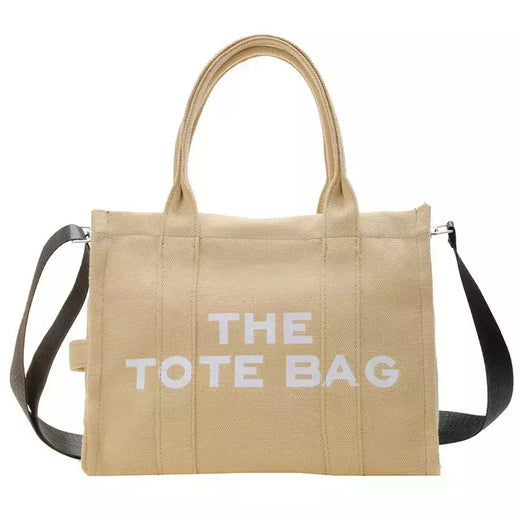 Bolsa tote feminina casual lona grande capacidade bolsas femininas designer letras ombro crossbody sacos de luxo grande shopper