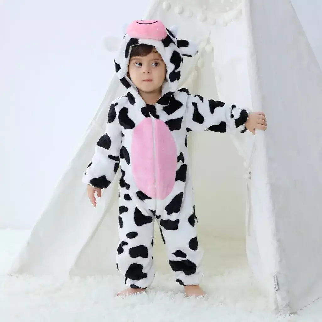 Bebê unissex macacão kigurumi infantil bonito ponto dinossauro animal macacões recém-nascidos dos desenhos animados pijamas para crianças meninos meninas natal