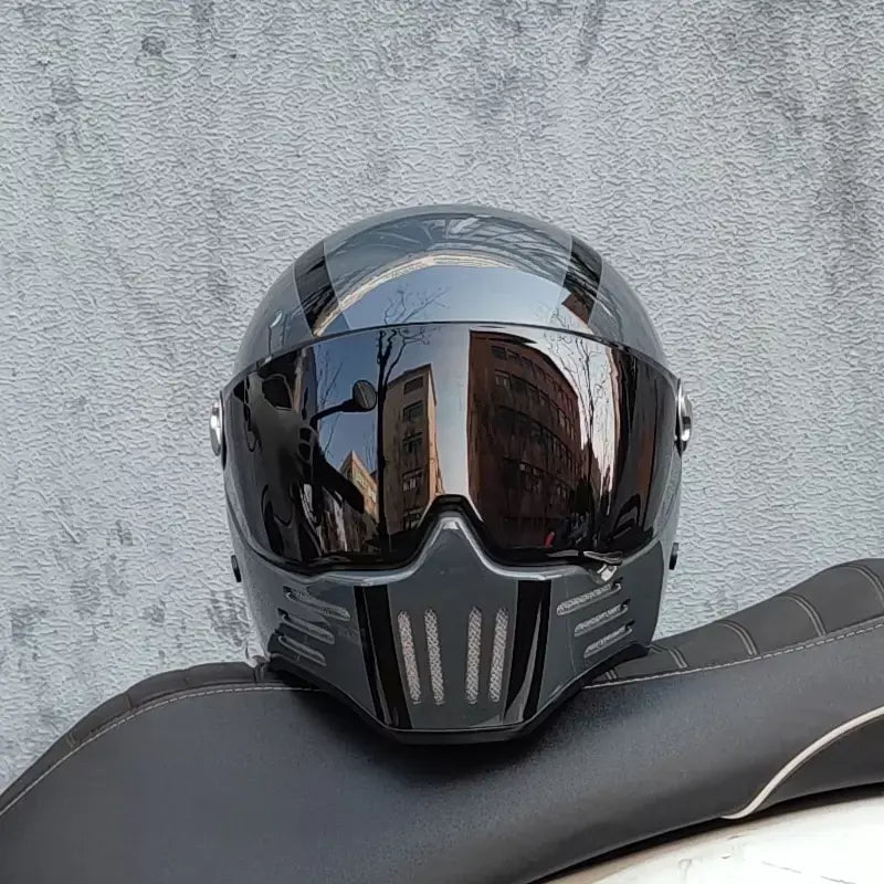 Orz rosto cheio casco moto capacete vintage chopper retro capacete de motocicleta capacete modular aprovação dot
