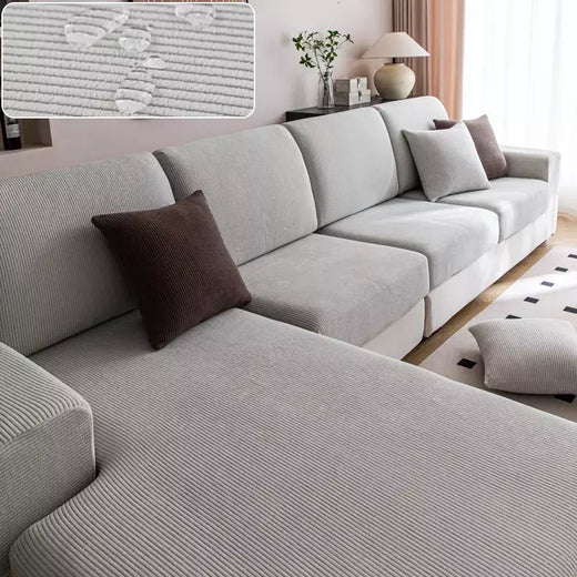 Capa de sofá à prova d'água, luxuosa, elástica, ajustável, para sala de estar, 1, 2, 3, 4 lugares, em forma de l, conjunto completo