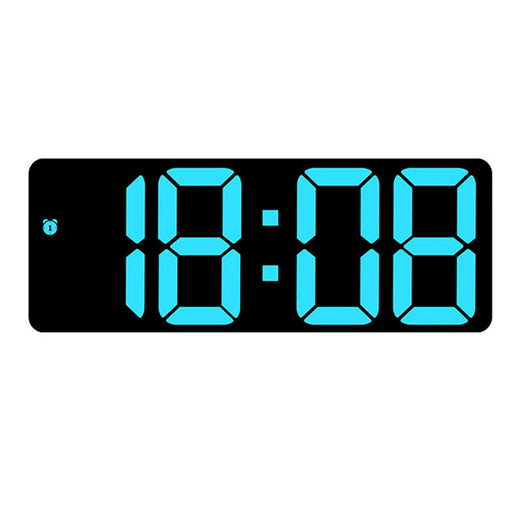 Relógio eletrônico com display grande e controle de voz brilhante projetado para calendário de alarme de tempo e monitoramento de temperatura