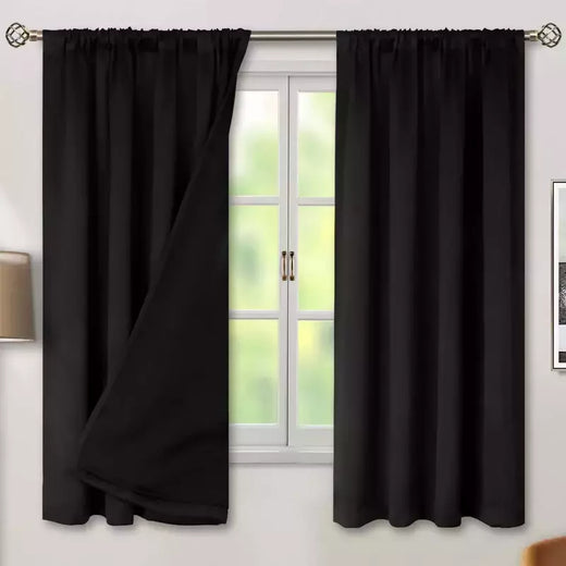 Modernas cortinas de porta impermeáveis e isoladas, 100% Alto Sombreamento, Interior e Exterior, 1 Pc, 2 Pcs