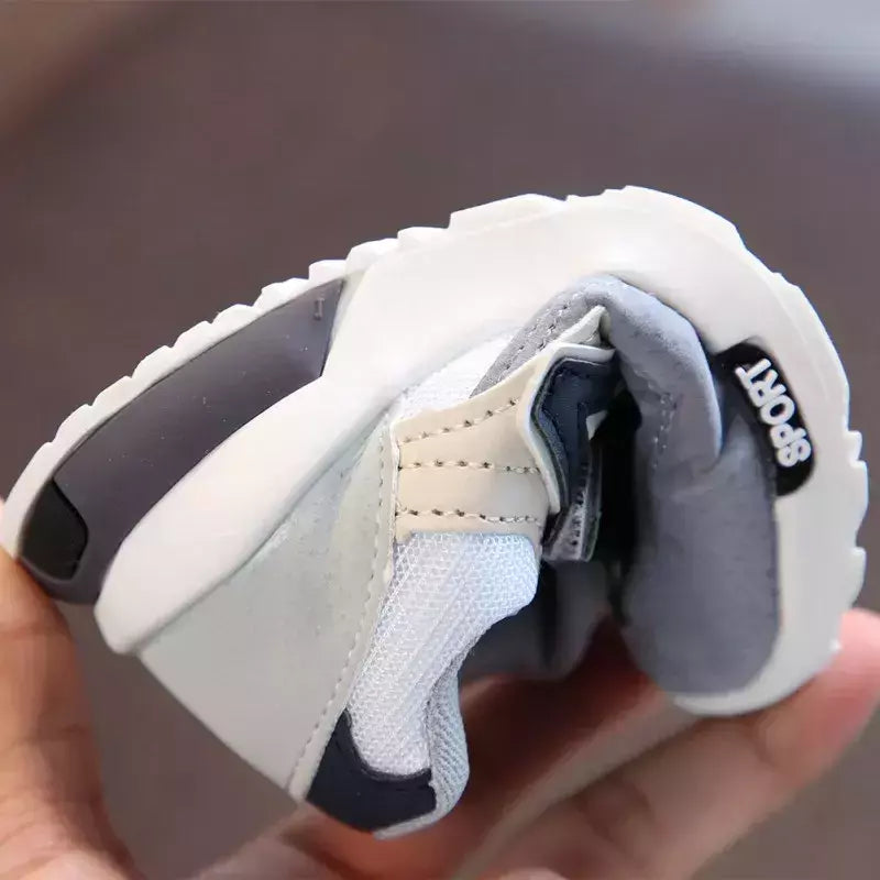Sapatos de esportes respiráveis para crianças, Sapatos de corrida antiderrapantes, Baby Boots, Solado Macio, Meninos, Meninas, Crianças, Caminhando, Primavera, Outono