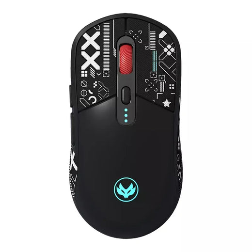 F30 mouse para jogos sem fio ergonômico botão de baixo ruído suporte programação macro esports com adesivos antiderrapantes