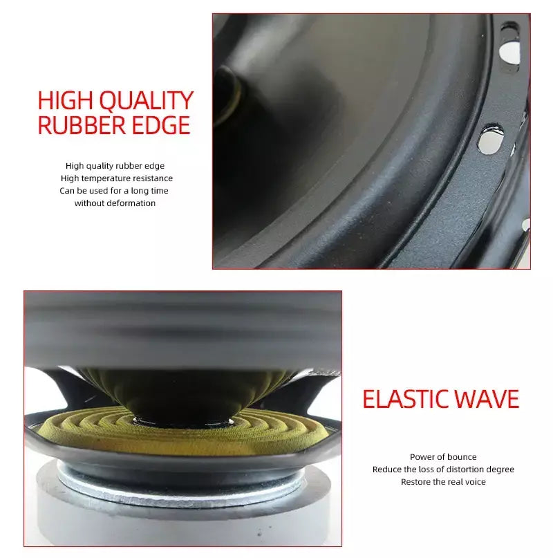 2 pçs 6 Polegada 320w 3 vias universal carro coaxial música estéreo gama completa hi-fi para carro caminhão porta alto-falantes sistema de som surround