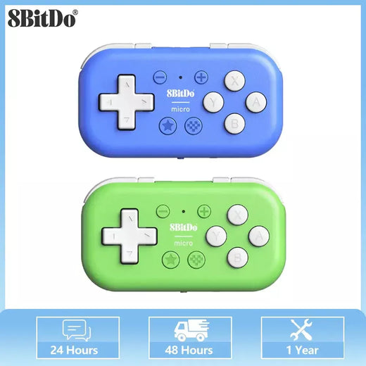 8bitdo micro bluetooth gamepad mini controlador suporte para nintendo switch/android/raspberry pi/ios/win10/11 e modo teclado