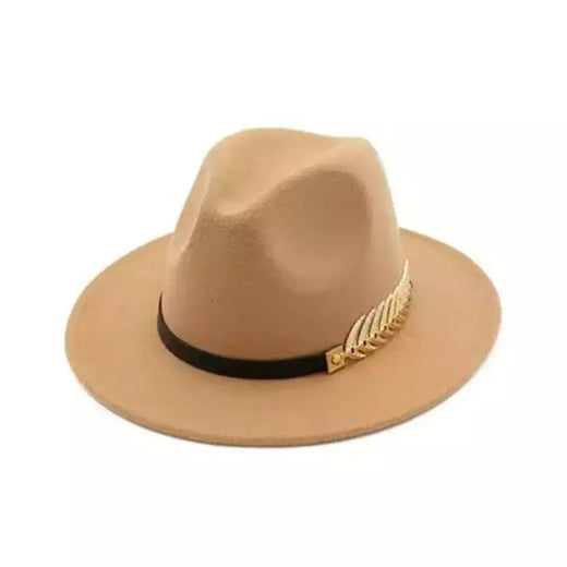 Grande feltro Trilby Fedora para mulheres, chapéu de aba larga para senhoras, boné jazz, gangster vintage