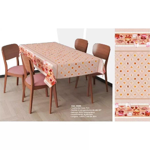 Toalha Plástica de Mesa Térmica 10 lugares / 3,00m x 1,40m