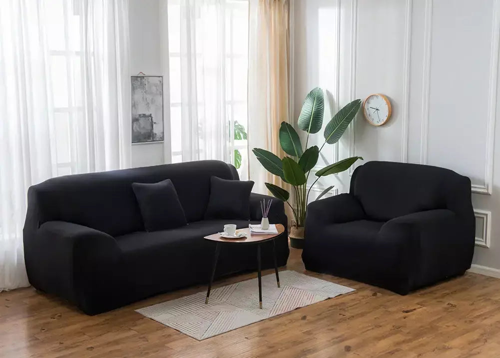 Capas de Sofá Elásticas Monocromáticas para Sala, Espessamento Slipcovers de Canto Seccional, Capa de Sofá, Forma L, Precisa comprar 2Pcs Cover