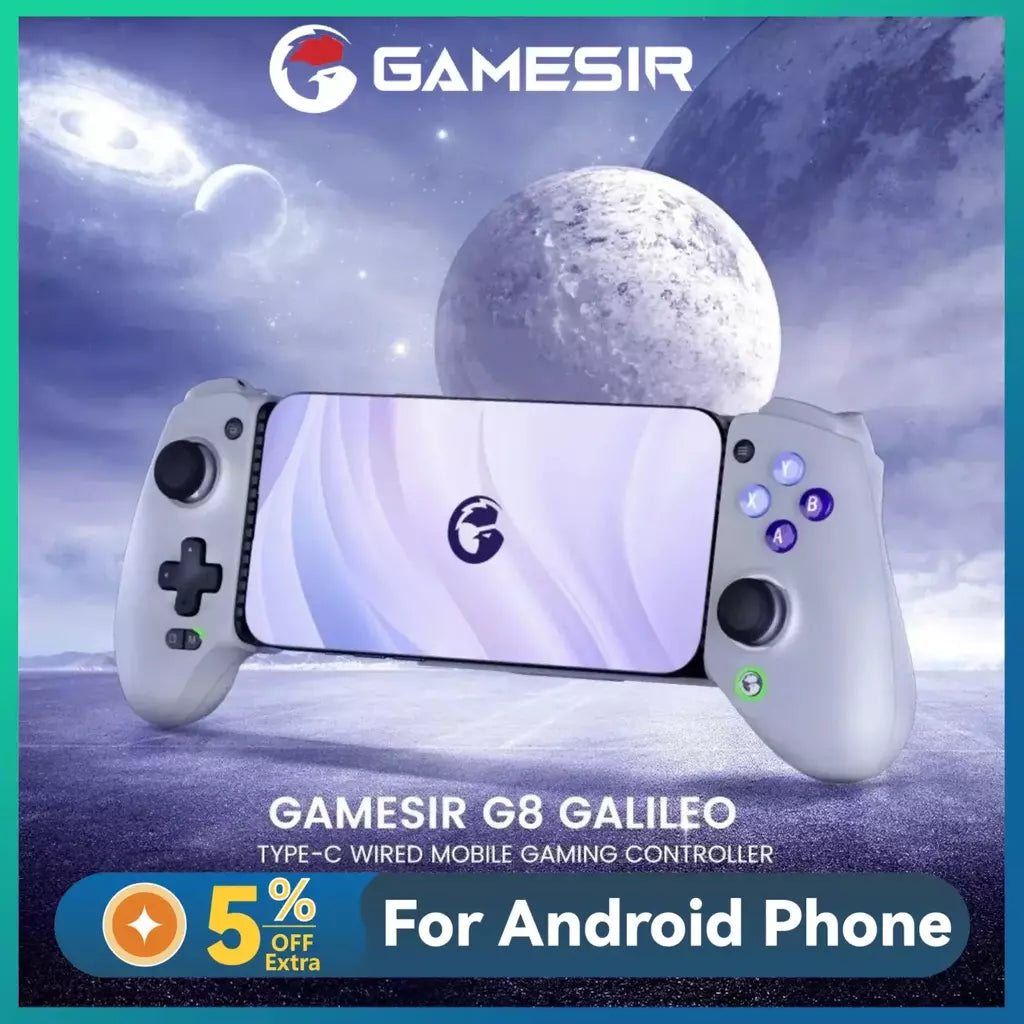 GameSir G8 Galileo Gamepad Para celular android, Para PS4 PS5 Controlador de Telefone Móvel Efeito Hall Vara Para iPhone 15 Android, joystick para celular, celular gamer controle para celular
