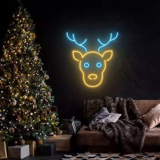 Árvore de Natal LED Neon Sign Light Decoração do floco de neve Luzes personalizadas Decoração de festa