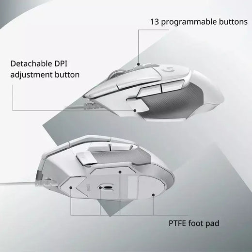 Logitech (G) G502 X Advanced Edition Novo mouse óptico-mecânico híbrido Micro HERO Engine Gaming