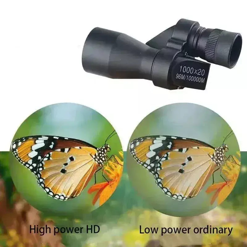 1 pçs ao ar livre de alta definição entusiasta telescópio monocular portátil, caça, acampamento, montanhismo, telescópio de observação de pássaros