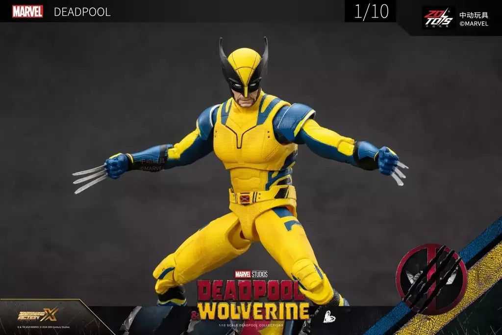 ZD Toys Deadpool & Wolverine Figuras de ação Deadpool Caixa Wolverine Coleção Figuras de ação para adultos Brinquedo infantil