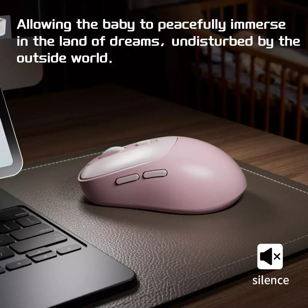 Mouse sem fio MageGee com conexão USB de 2,4 GHz, hibernação automática para economia de energia, adequado para jogos, escritório, laptop, desktop