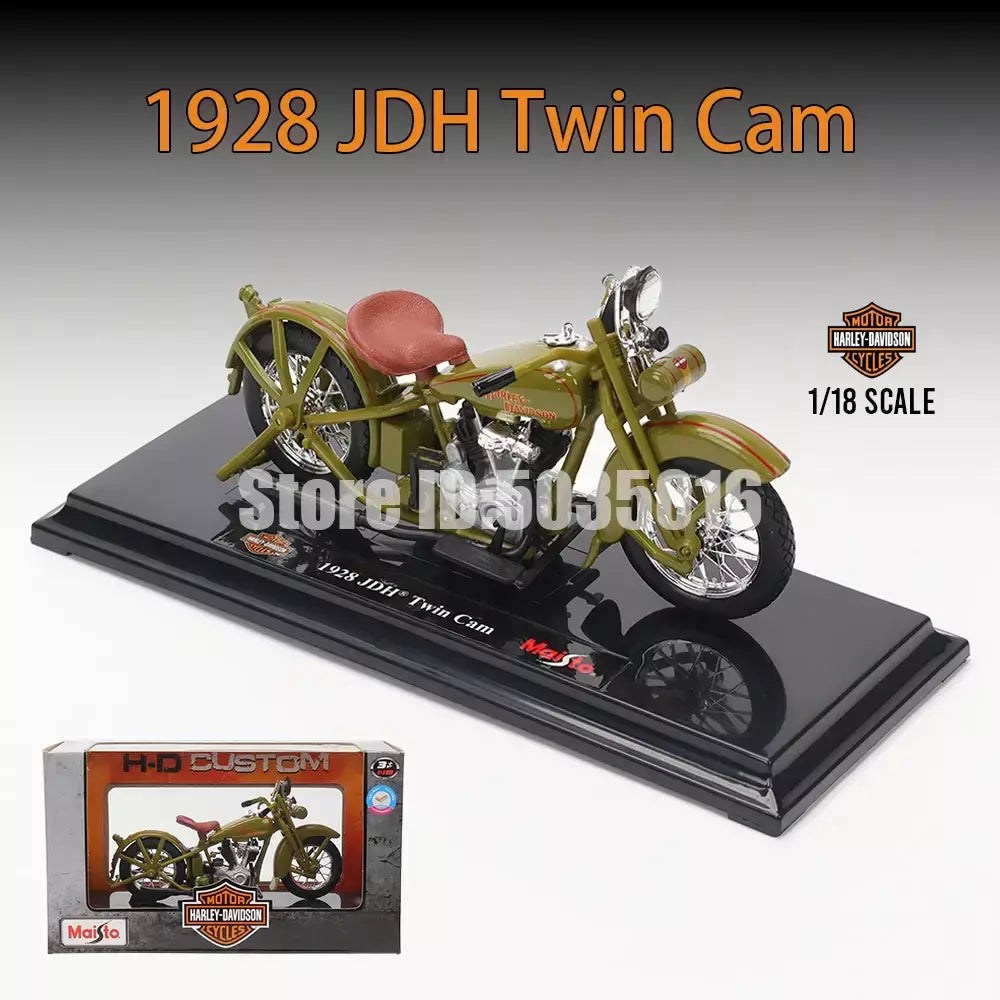 Maisto 1:18 Harley-Davidson Motocicleta 2022 Road King 2022 Fat Bob 114 Liga Modelo de Motocicleta Coleção de Carros de Brinquedo