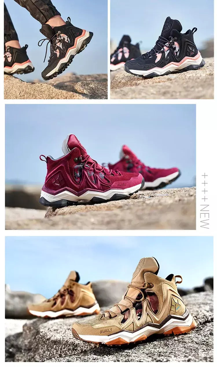 Rax à prova dwaterproof água caminhadas sapatos homens inverno ao ar livre tênis para homens botas de neve de pelúcia montanha botas de neve turismo ao ar livre sapato de corrida