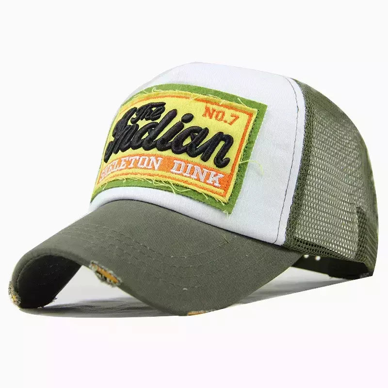 Unisex Breathable Mesh Baseball Cap, Carta Bordado, Hip Hop, Moda Verão, Homens, Mulheres