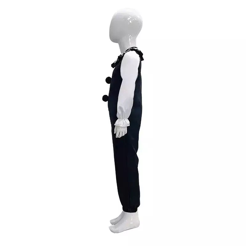 Crianças meninos meninas terrifier 3 cosplay coringa traje com máscara chapéu macacão halloween palhaço vestido criança bodysuit roupas de carnaval