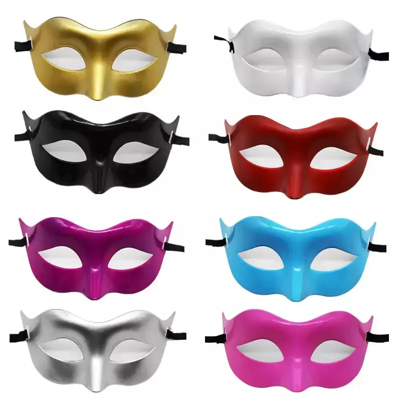 Mulheres homem sexy cavalheiro máscara de baile máscara de baile adereços festa de halloween preto branco retro máscara de plástico meia face cosplay máscara