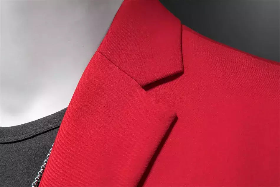Blazer Casual de Negócios Masculino, Jaqueta Monocromática, Casacos Oversize, Smoking Masculino, Roupas de Marca, Roupas de Trabalho, Plus Size M-6XL