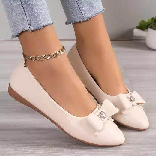 Mulheres casuais apartamentos sapatos novo arco elegante sapatos de caminhada primavera designer marca retro vestido sola macia sapatos zapatillas mujer