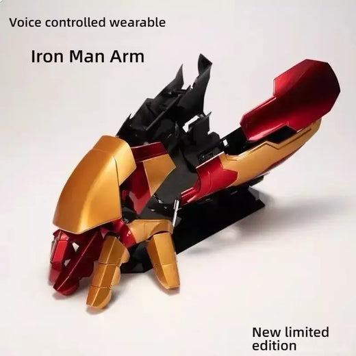 Novo homem de ferro mão esquerda e direita mk42 armadura wearable braço controle remoto e voz cosplay modelo presentes brinquedo personalizado