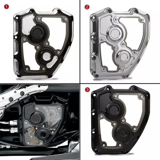 CNC Dupla Cam Claridade Cam Capa, Harley Touring Rua Glide Estrada Rei 06-16 Softail Menino Gordura 01-17 Dyna, CNC