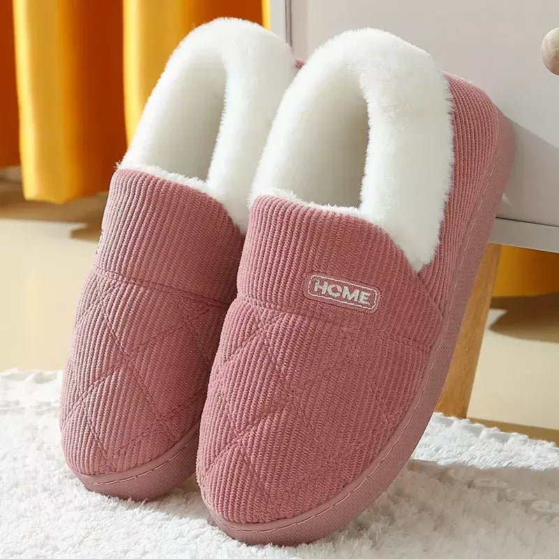 Pallene novos chinelos de pele para mulheres homens inverno peludo moda quente tornozelos de pelúcia aconchegante slides para casa interior sola macia sapatos de algodão