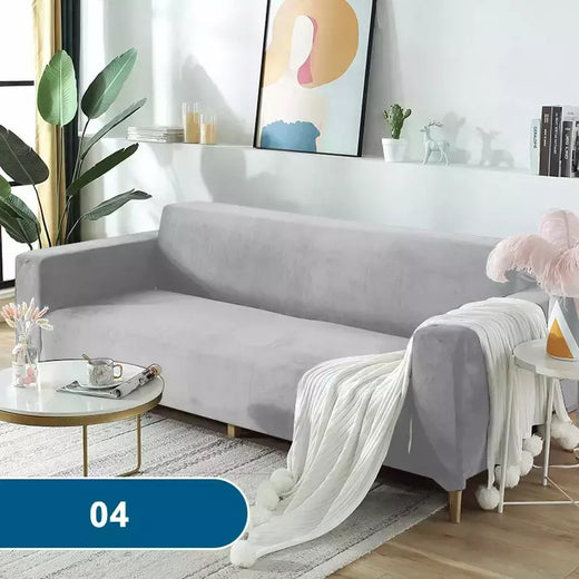 Velvet Sofa Cover adequado para braço em forma de L, estendido e mais grosso, H