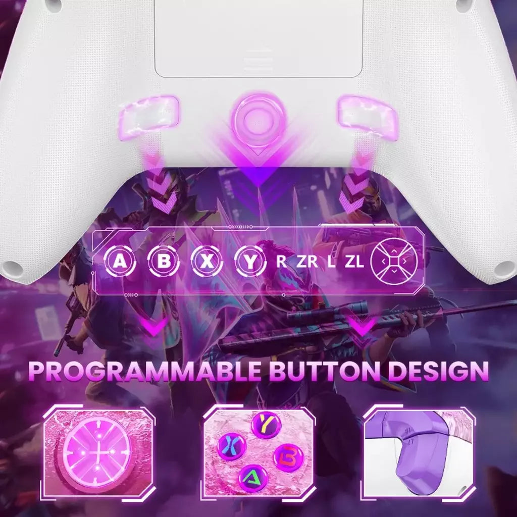 Controlador sem fio para xbox one/série s/x/pc console gamepads dupla vibração jogo joystick com efeito hall rgb 6 eixos giroscópio func